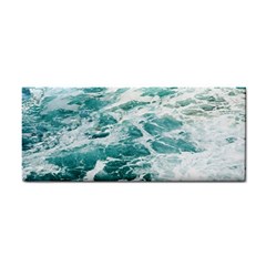 Blue Crashing Ocean Wave Hand Towel by Jack14