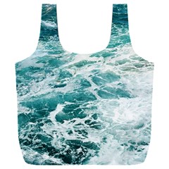 Blue Crashing Ocean Wave Full Print Recycle Bag (xxxl) by Jack14