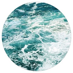 Blue Crashing Ocean Wave Round Trivet