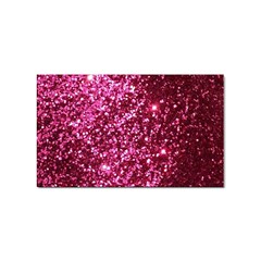 Pink Glitter Sticker Rectangular (10 Pack) by Amaryn4rt