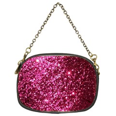 Pink Glitter Chain Purse (two Sides) by Amaryn4rt