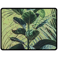 Botanical Tropical Motif Photo Art Fleece Blanket (large) by dflcprintsclothing