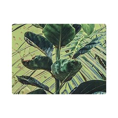 Botanical Tropical Motif Photo Art Premium Plush Fleece Blanket (mini) by dflcprintsclothing