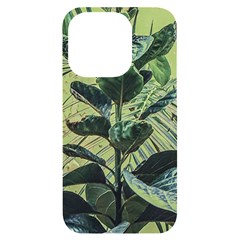 Botanical Tropical Motif Photo Art Iphone 14 Pro Black Uv Print Case by dflcprintsclothing