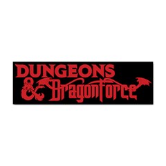 Dungeons & Dragonforce Mashup/parody Bumper Sticker by DiesMali