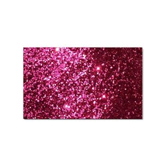 Pink Glitter Sticker (rectangular) by Amaryn4rt