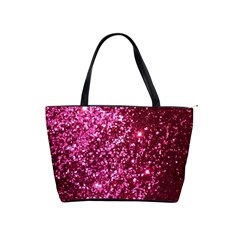 Pink Glitter Classic Shoulder Handbag by Amaryn4rt