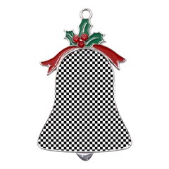 Dance Floor Metal Holly Leaf Bell Ornament