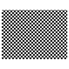 Black And White Checkerboard Background Board Checker Premium Plush Fleece Blanket (extra Small) by Amaryn4rt