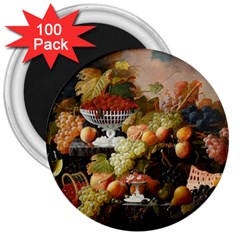 Abundance Of Fruit Severin Roesen 3  Magnets (100 Pack) by Amaryn4rt