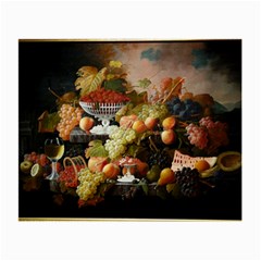 Abundance Of Fruit Severin Roesen Small Glasses Cloth (2 Sides) by Amaryn4rt