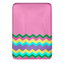 Easter Chevron Pattern Stripes Rectangular Glass Fridge Magnet (4 Pack) by Amaryn4rt