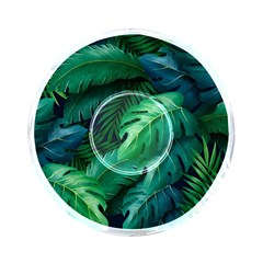 Tropical Green Leaves Background On-the-go Memory Card Reader