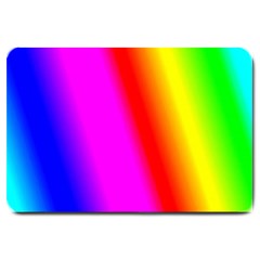 Multi-color-rainbow-background Large Doormat by Amaryn4rt