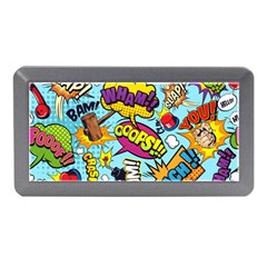 Comic Elements Colorful Seamless Pattern Memory Card Reader (mini) by Amaryn4rt