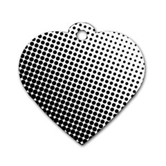 Background-wallpaper-texture-lines Dot Dots Black White Dog Tag Heart (one Side)