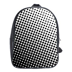 Background-wallpaper-texture-lines Dot Dots Black White School Bag (large) by Amaryn4rt