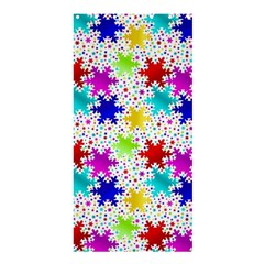 Snowflake Pattern Repeated Shower Curtain 36  X 72  (stall)  by Amaryn4rt