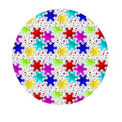 Snowflake Pattern Repeated Mini Round Pill Box (pack Of 3)