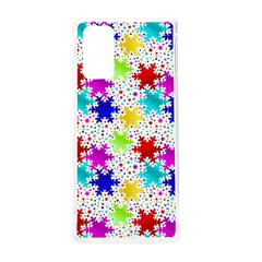 Snowflake Pattern Repeated Samsung Galaxy Note 20 Tpu Uv Case by Amaryn4rt