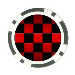 Black And Red Backgrounds- Poker Chip Card Guard (10 Pack) by Amaryn4rt