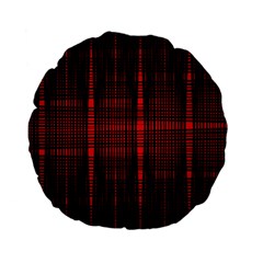 Black And Red Backgrounds Standard 15  Premium Flano Round Cushions by Amaryn4rt