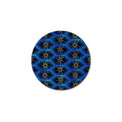 Blue Bee Hive Pattern Golf Ball Marker (4 Pack) by Amaryn4rt