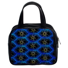 Blue Bee Hive Pattern Classic Handbag (two Sides) by Amaryn4rt