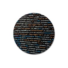 Close Up Code Coding Computer Magnet 3  (round) by Amaryn4rt
