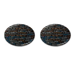 Close Up Code Coding Computer Cufflinks (oval) by Amaryn4rt