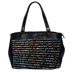 Close Up Code Coding Computer Oversize Office Handbag (2 Sides) by Amaryn4rt