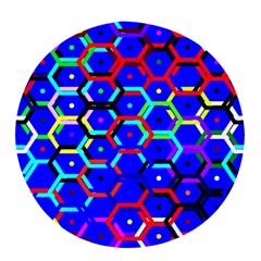 Blue Bee Hive Pattern Pop Socket (white) by Amaryn4rt