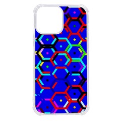 Blue Bee Hive Pattern Iphone 13 Pro Max Tpu Uv Print Case by Amaryn4rt