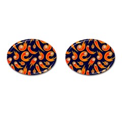 Space Patterns Pattern Cufflinks (oval) by Amaryn4rt