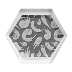 Space Patterns Pattern Hexagon Wood Jewelry Box by Amaryn4rt