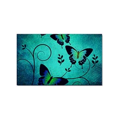 Texture Butterflies Background Sticker Rectangular (100 Pack) by Amaryn4rt