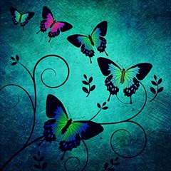 Texture Butterflies Background Play Mat (rectangle) by Amaryn4rt