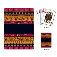 Pattern Ornaments Africa Safari Summer Graphic Playing Cards Single Design (rectangle)