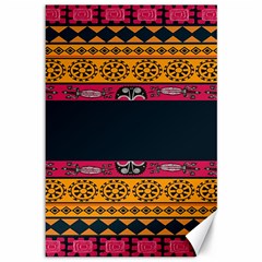 Pattern Ornaments Africa Safari Summer Graphic Canvas 12  X 18 