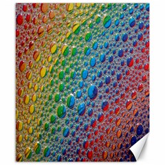 Bubbles Rainbow Colourful Colors Canvas 8  X 10  by Amaryn4rt