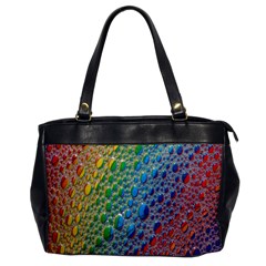 Bubbles Rainbow Colourful Colors Oversize Office Handbag by Amaryn4rt