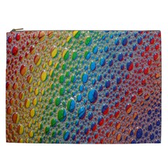 Bubbles Rainbow Colourful Colors Cosmetic Bag (xxl) by Amaryn4rt