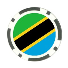 Flag Of Tanzania Poker Chip Card Guard by Amaryn4rt