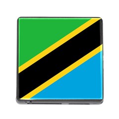 Flag Of Tanzania Memory Card Reader (square 5 Slot) by Amaryn4rt