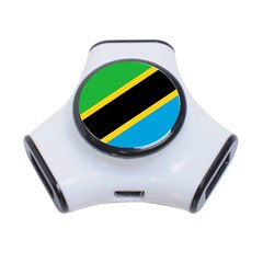 Flag Of Tanzania 3-port Usb Hub by Amaryn4rt