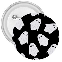 Ghost Halloween Pattern 3  Buttons by Amaryn4rt
