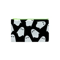 Ghost Halloween Pattern Cosmetic Bag (xs)