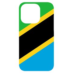 Flag Of Tanzania Iphone 14 Pro Black Uv Print Case by Amaryn4rt