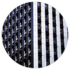 Architecture-building-pattern Round Trivet by Amaryn4rt