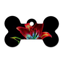 Flower Pattern-design-abstract-background Dog Tag Bone (two Sides) by Amaryn4rt